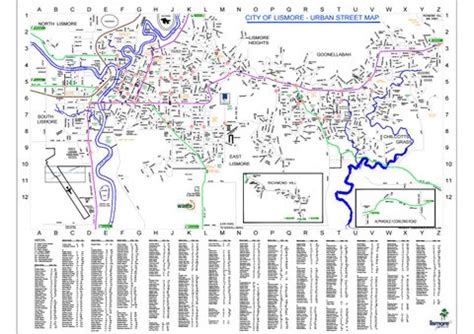 intramaps lismore|City of Lismore Urban Street Map.